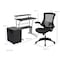 Flash Furniture Black Desk, Chair, Cabinet Set BLN-CLIFCHPX5-BK-GG - alternate 8